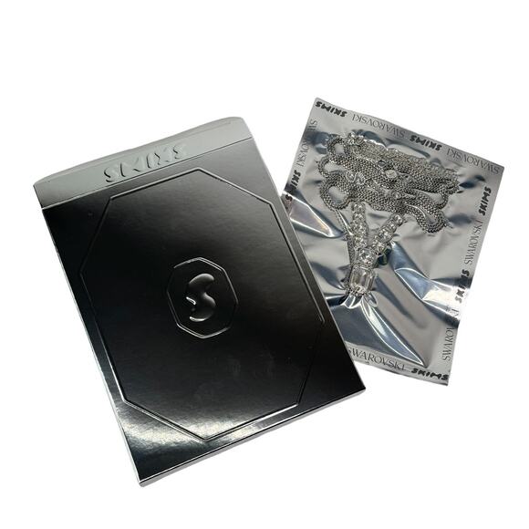 Swarovski x Skims Y Body Chain (Silver) - Picture 1 of 5